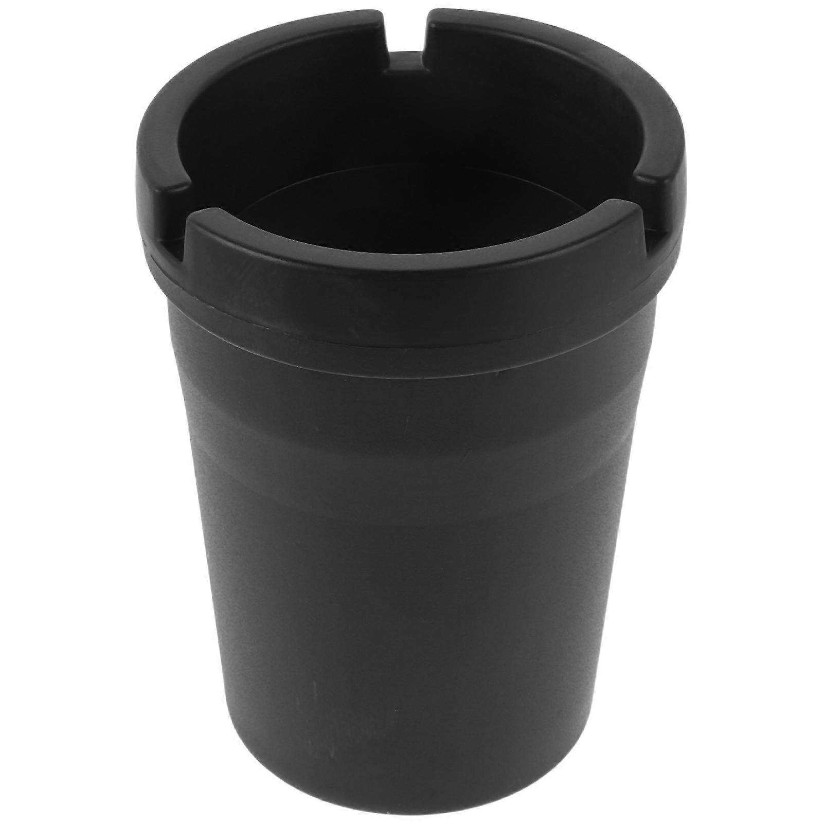 Portable Mini Auto Ashtray for Use 3Pcs Black Plastic Ash Holder