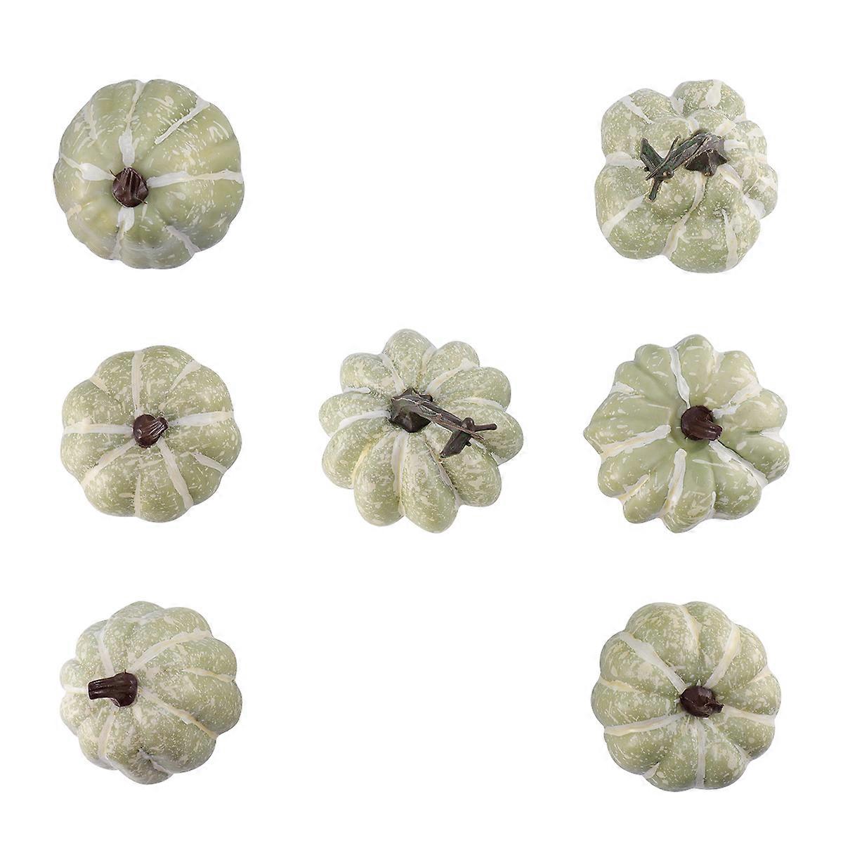 Decorative Props Halloween Pumpkin Simulation Pumpkin for Decor 21Pcs