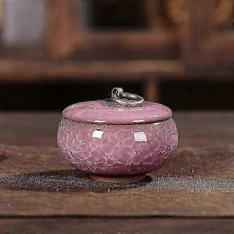 Petite urne funéraire pour animaux de compagnie - Convient pour une cheminée ou un enterrement à la maison - Jaune