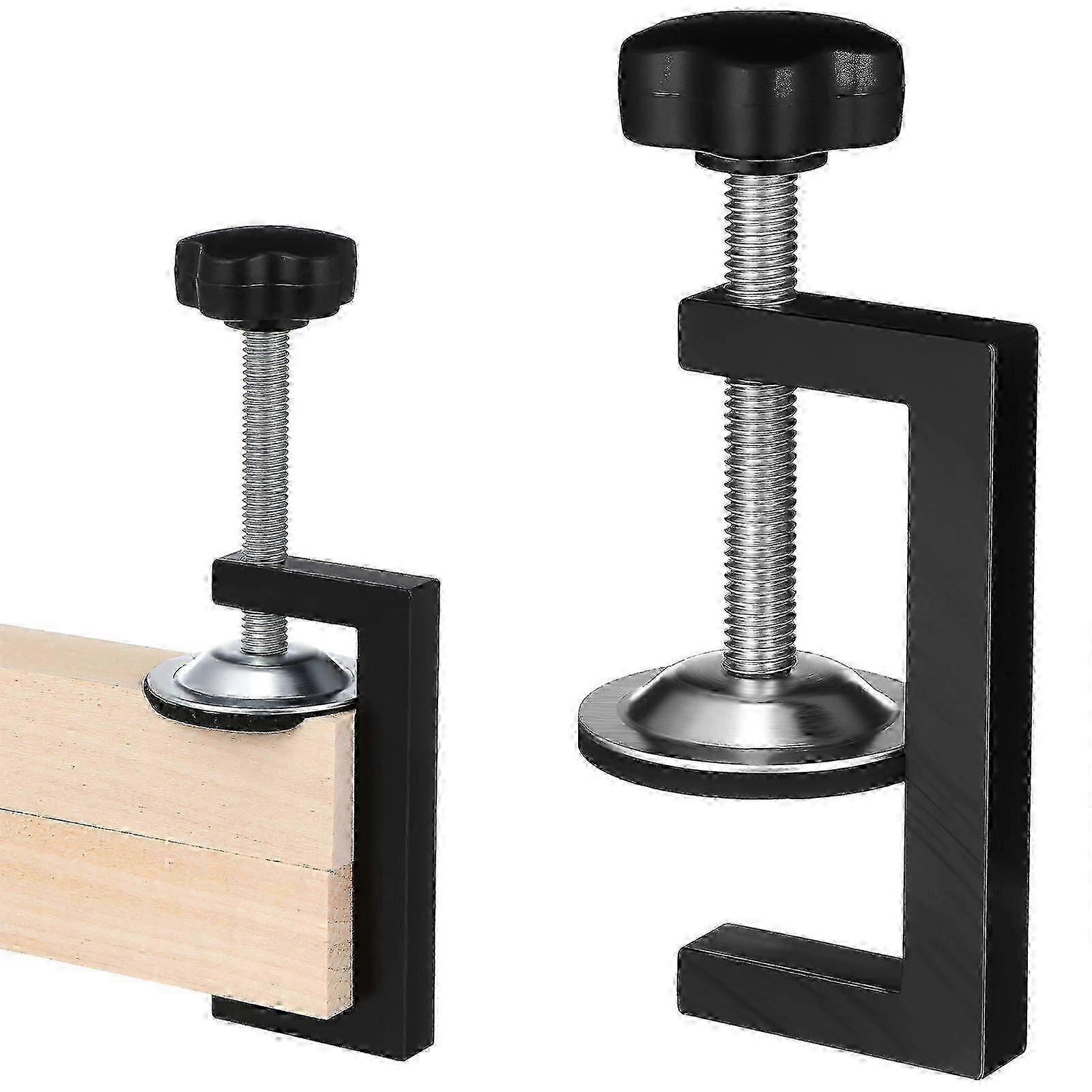 Metal G clamp for cabinet installation and carpentry projects