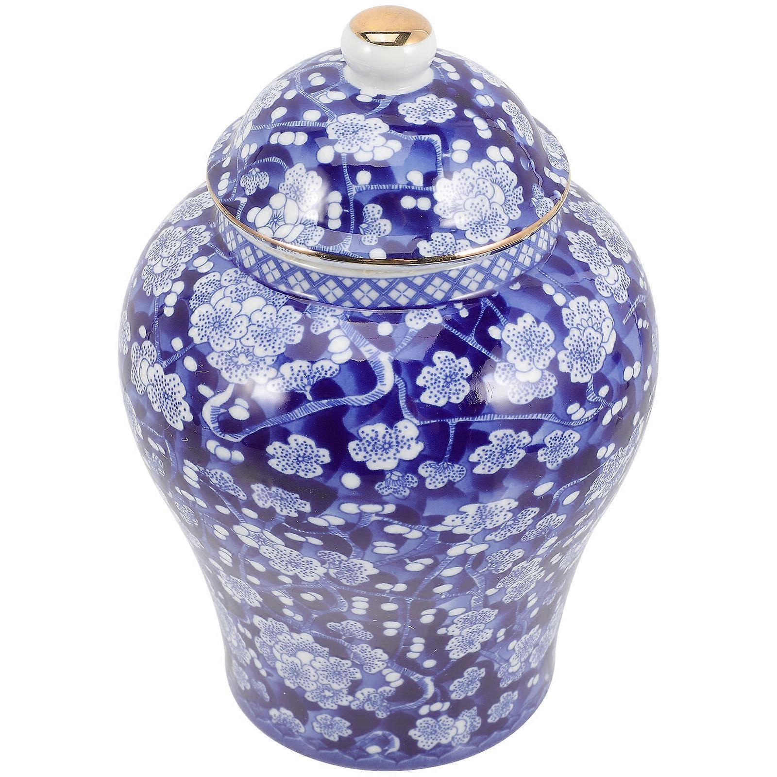 Cylindrical Tea Storage Canister Ceramic Jar Designed For Use Multi-Colored 3Pcs