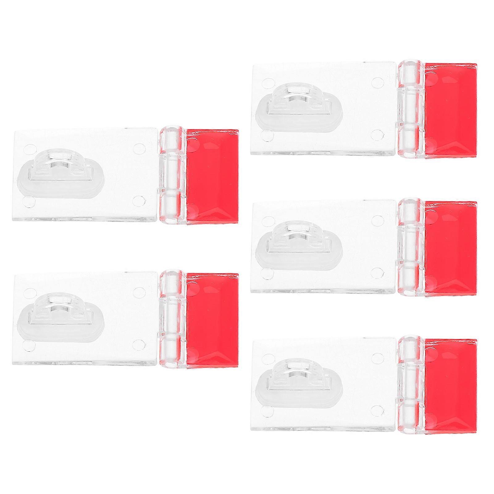 Acrylic Lock Hasp for Industrial Doors Secure Latching Clear Locking Hasp 15 Sets