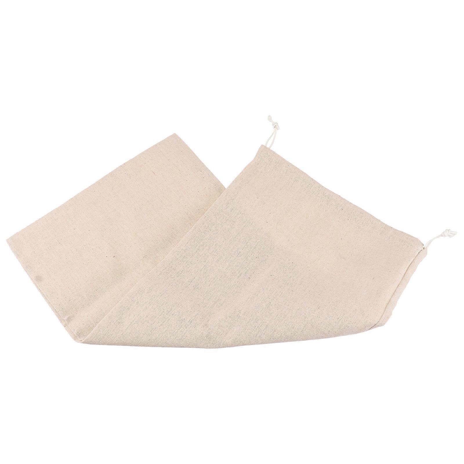 Drawstring Bread Pouch For Home Use Khaki Food Storage 1Pc