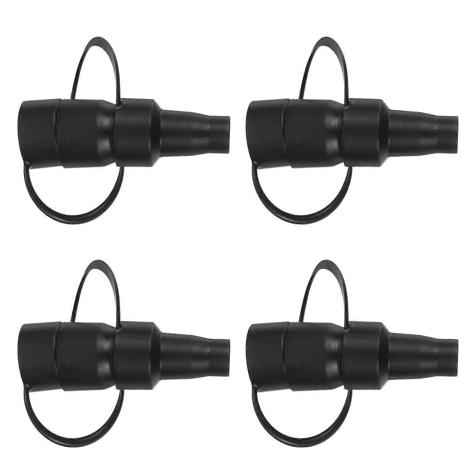 Air Pump Attachments for Inflatable Bed 20Pcs Black Plastic Nozzles