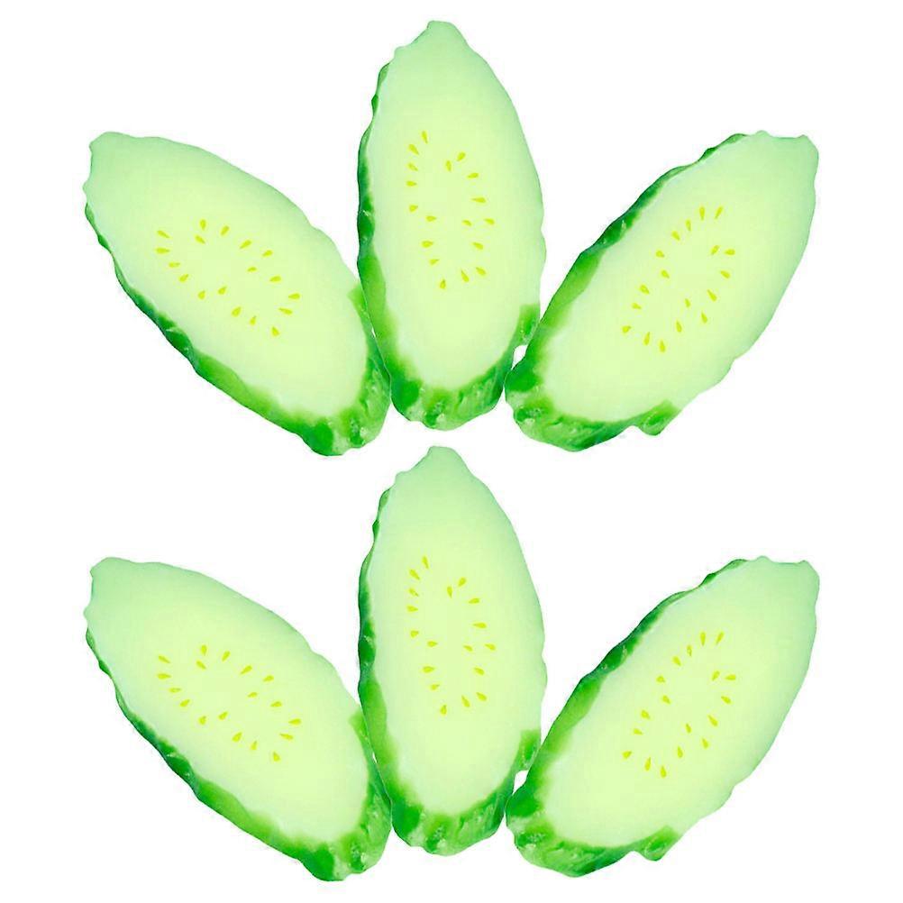 Lifelike Artificial Cucumber Model for Photo Props and Display 12Pcs
