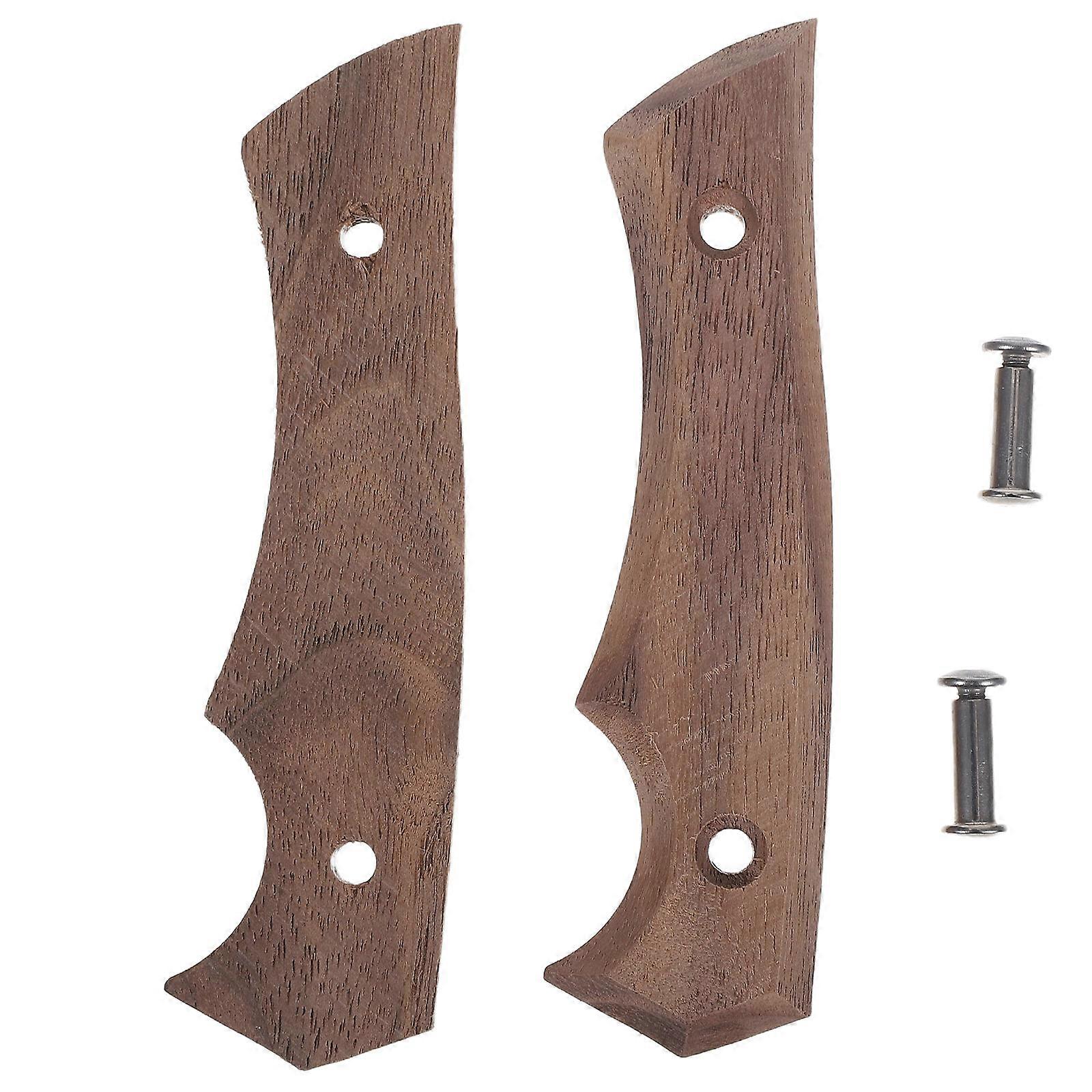 Solid Wood Replacement Handle 5Pcs For Kitchen Anti-Deformation Beige Grip Suitable For Various Tools