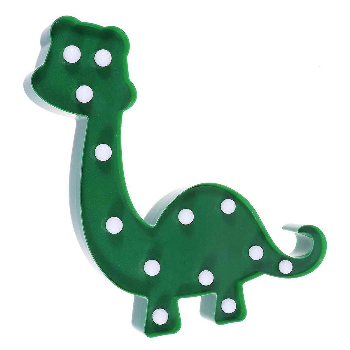 Table Lamp Dinosaur Night Light with 3Pcs Marquee Decorative Lights