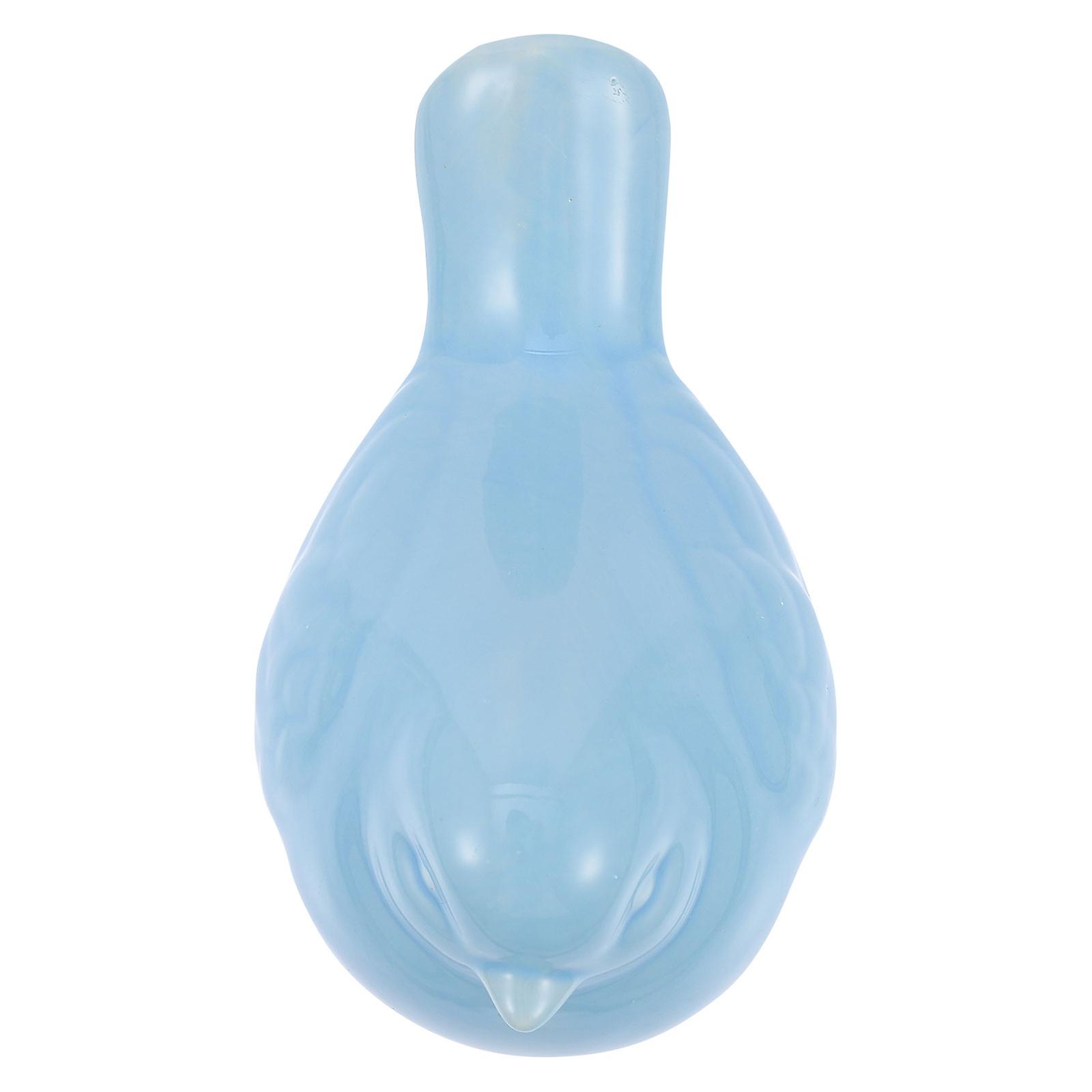 Blue Ceramic Magpie Desktop Ornament for Decoration 3Pcs Set