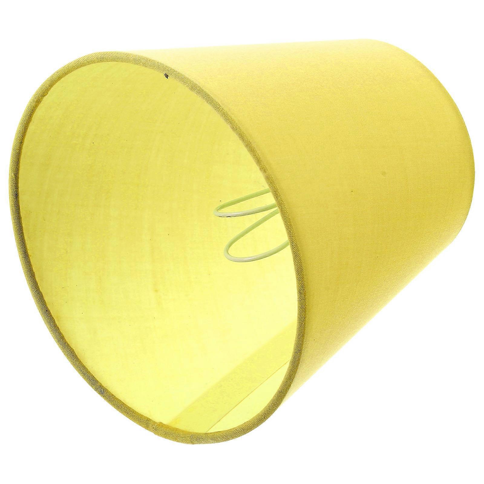 Table Lamp Shade Cloth Replacement Clip on Type 3Pcs Yellow Decorative Lampshade
