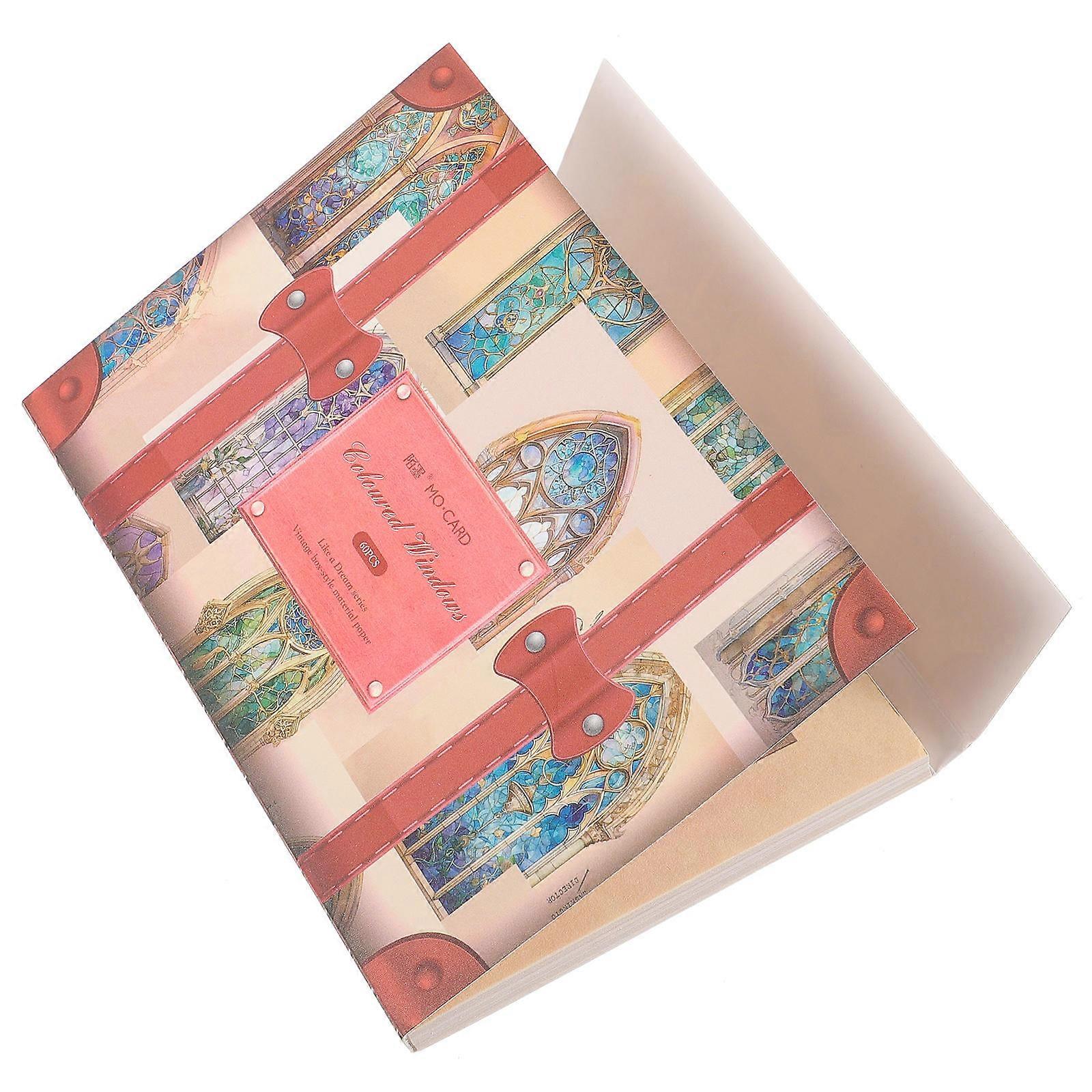 Retro Vintage Scrapbooking Paper Decorative Paper for Decor 5Sets