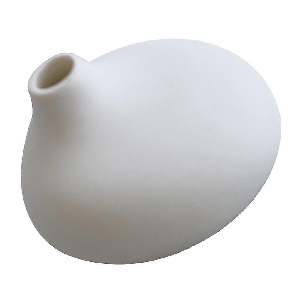Ceramic Hand Flower Vase White for Flower Arrangement 2Pcs Pack