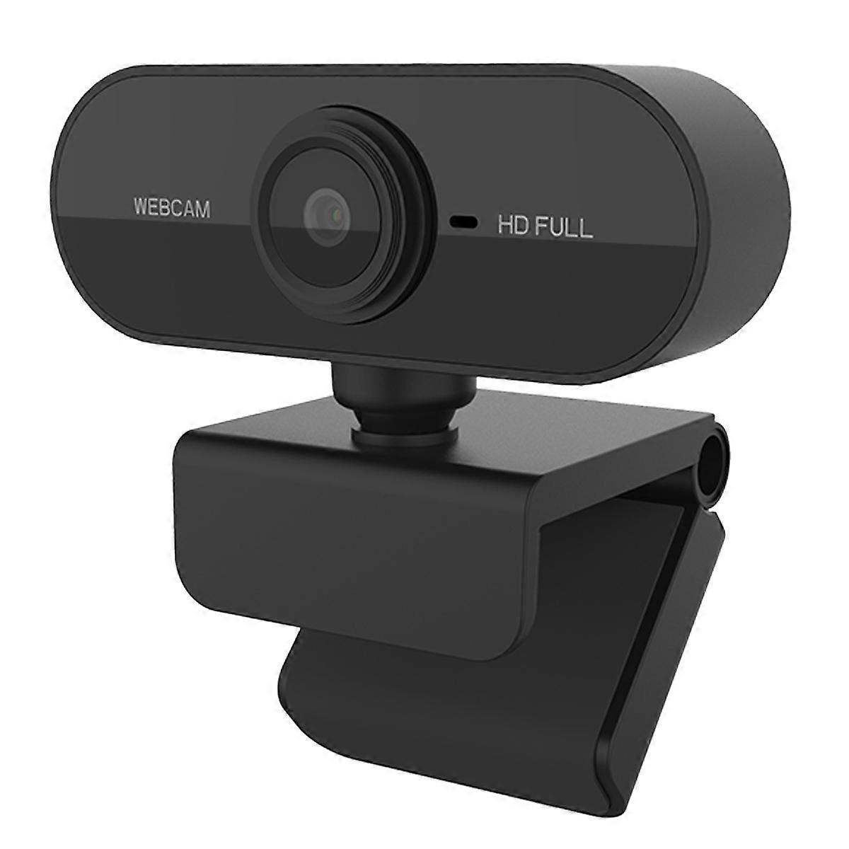 Web Camera USB 1080P Auto Focus Webcam with Microphone for Computer Laptop for Live Broadcast Black 1Set