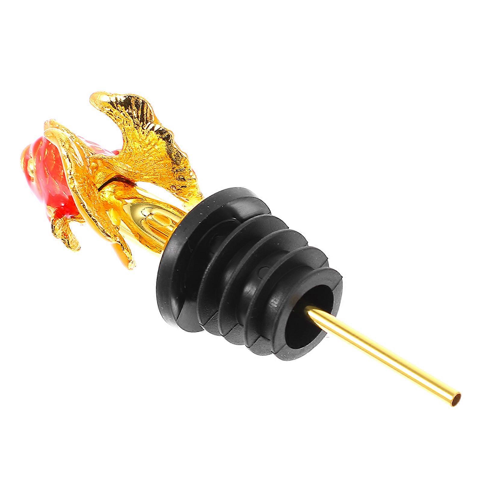 Goldfish Head Wine Pourer for Home Use Made of Zinc Alloy