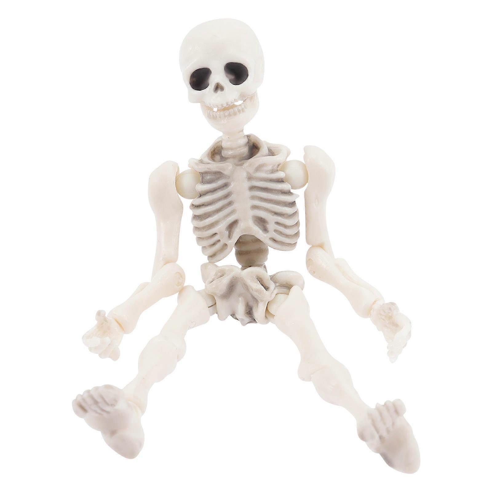 Skeleton Model for Decoration 3Pcs White Plastic Halloween Skeleton Ornament