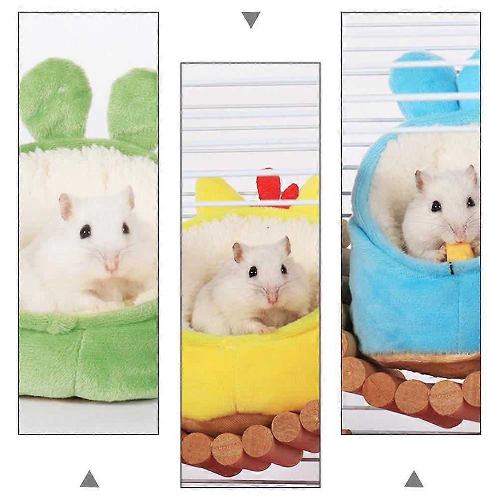 Pet Warm Bed Plush Hamster Nest for Small Pets Sleep