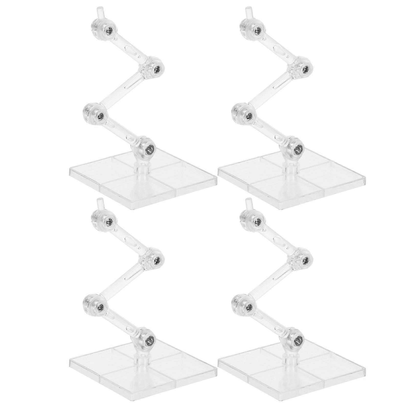 Plastic Adjustable Figure Holder Stand for Doll Display 12Pcs