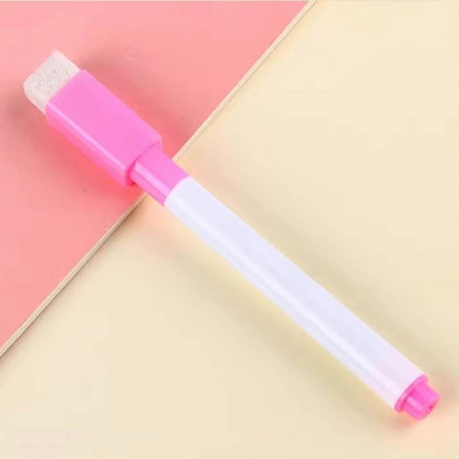 Small Whiteboard Pen 0.8ml Waterborne Pen With Brush Tracing Red Erase Pen Teaching Display Training