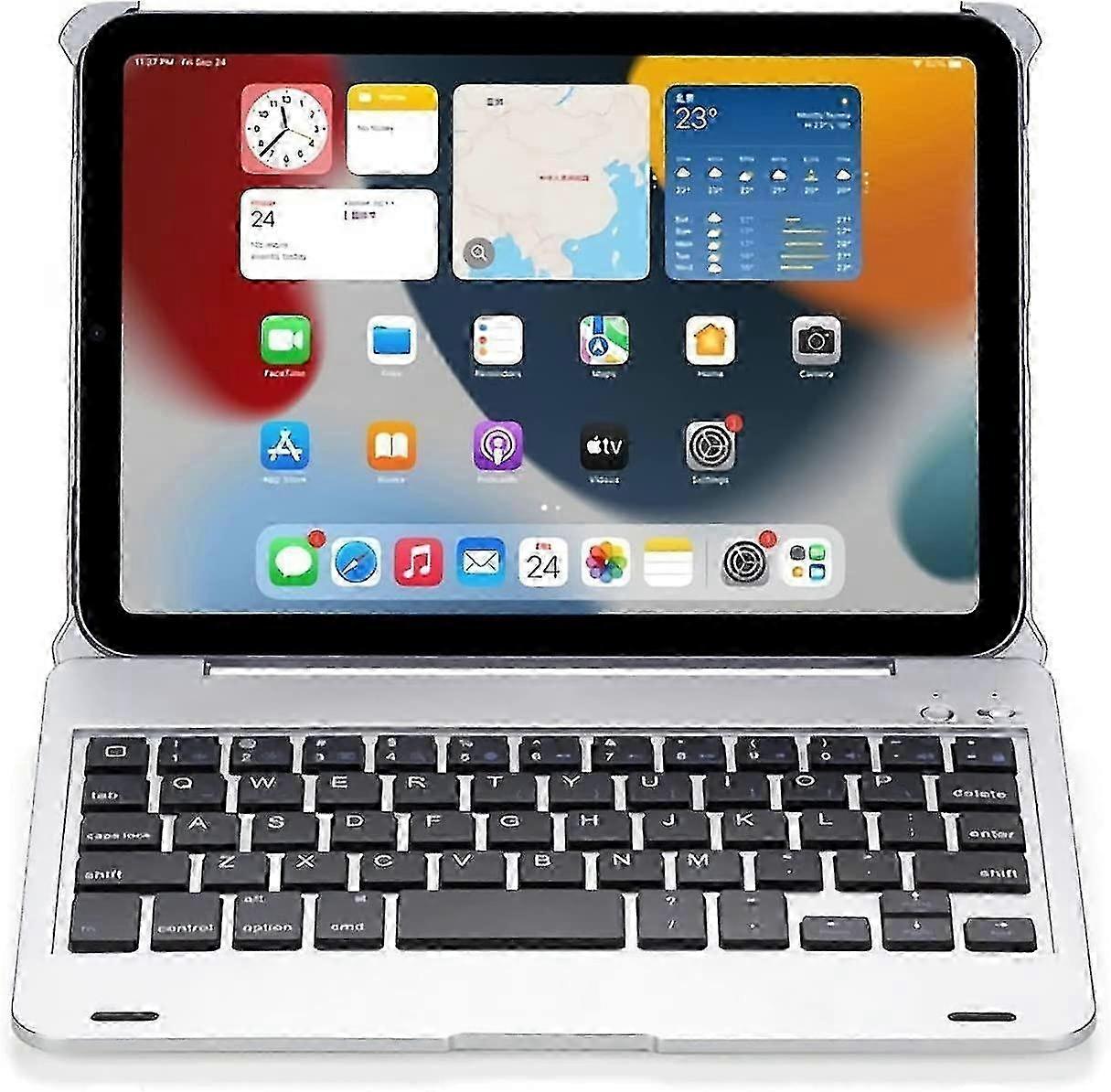 Keyboard Case For Ipad Mini 6 2021 8.3 Inch 6th Generation, Wireless Bluetooth Backlit Keyboard, Lightweight Hard Case, Slim Folio Protective Cover