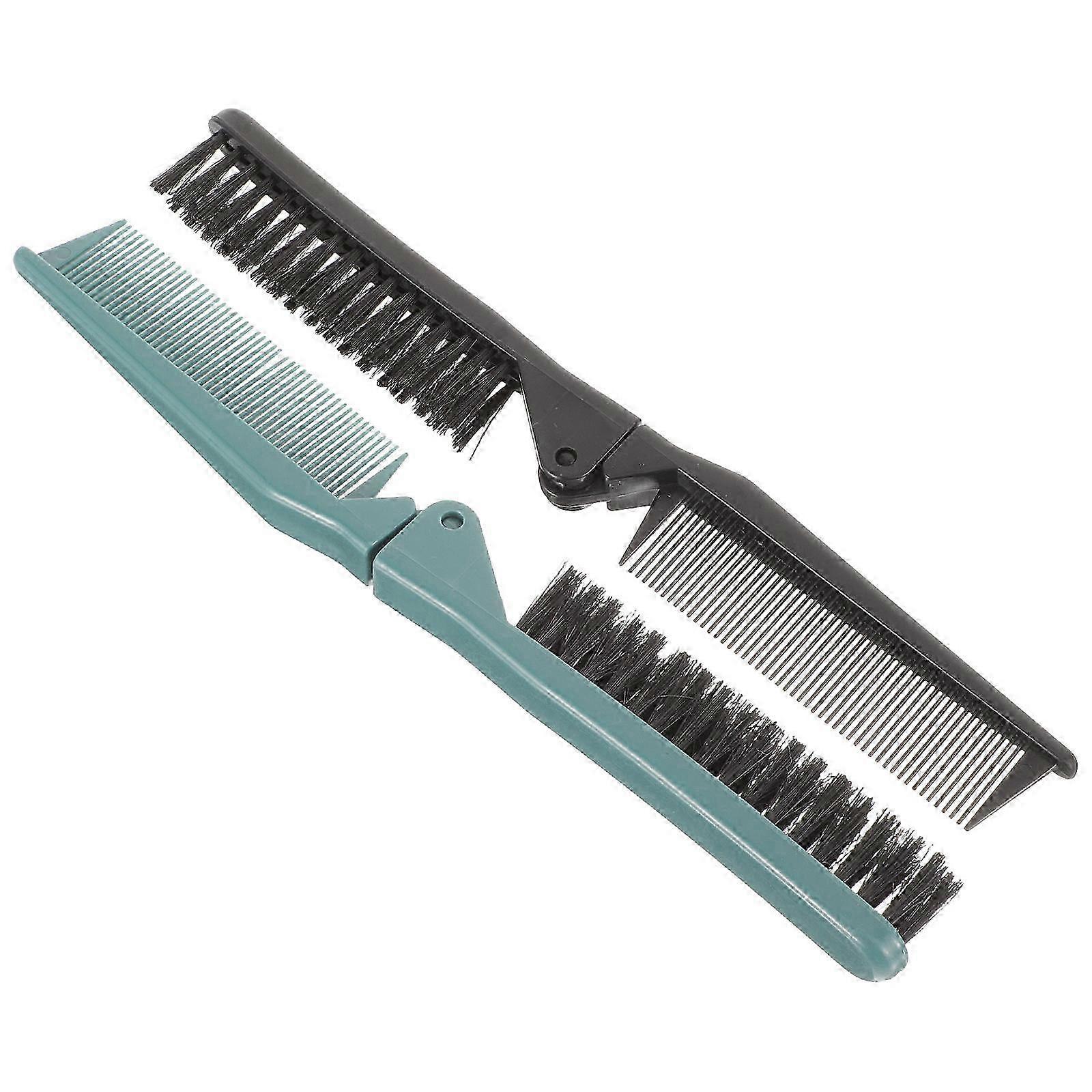 Portable Folding Hair Brush and Comb, Compact Travel Design with Sturdy Foldable Structure