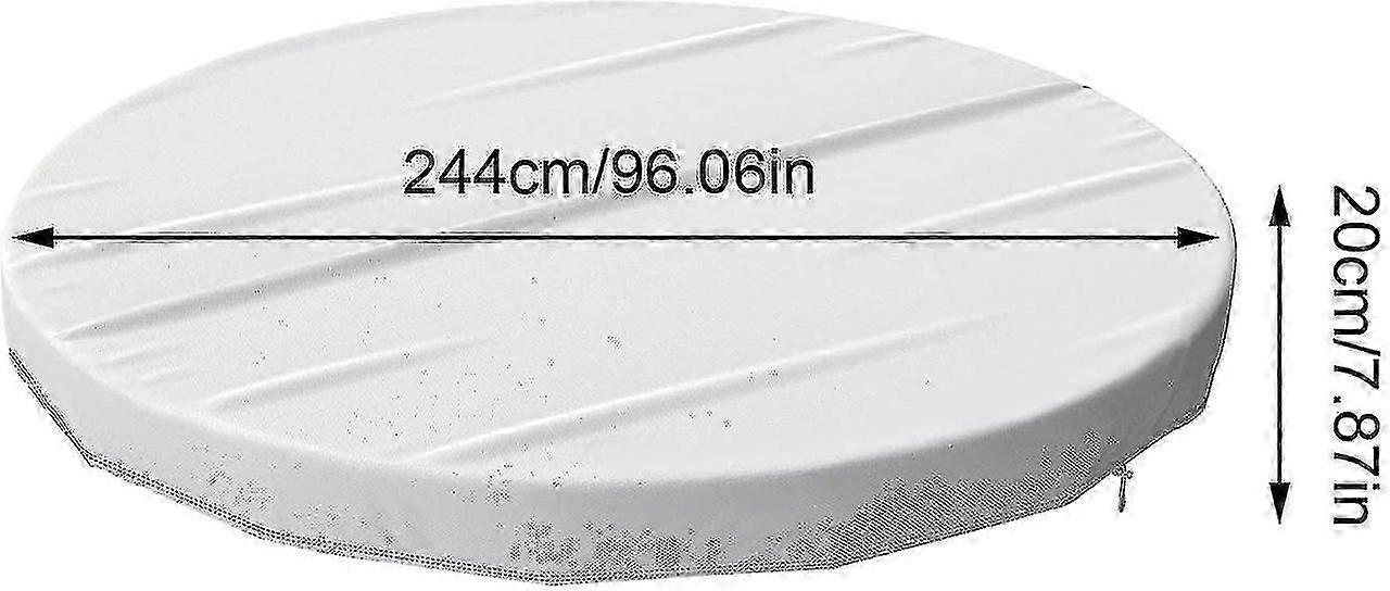 غطاء حمام السباحة ، غطاء حمام السباحة القابل للنفخ المستدير للرياح ، غطاء حمام السباحة المقاوم للماء للغبار لحمامات السباحة العائلية أحواض المياه الساخنة حمامات سباحة سبا نفخ