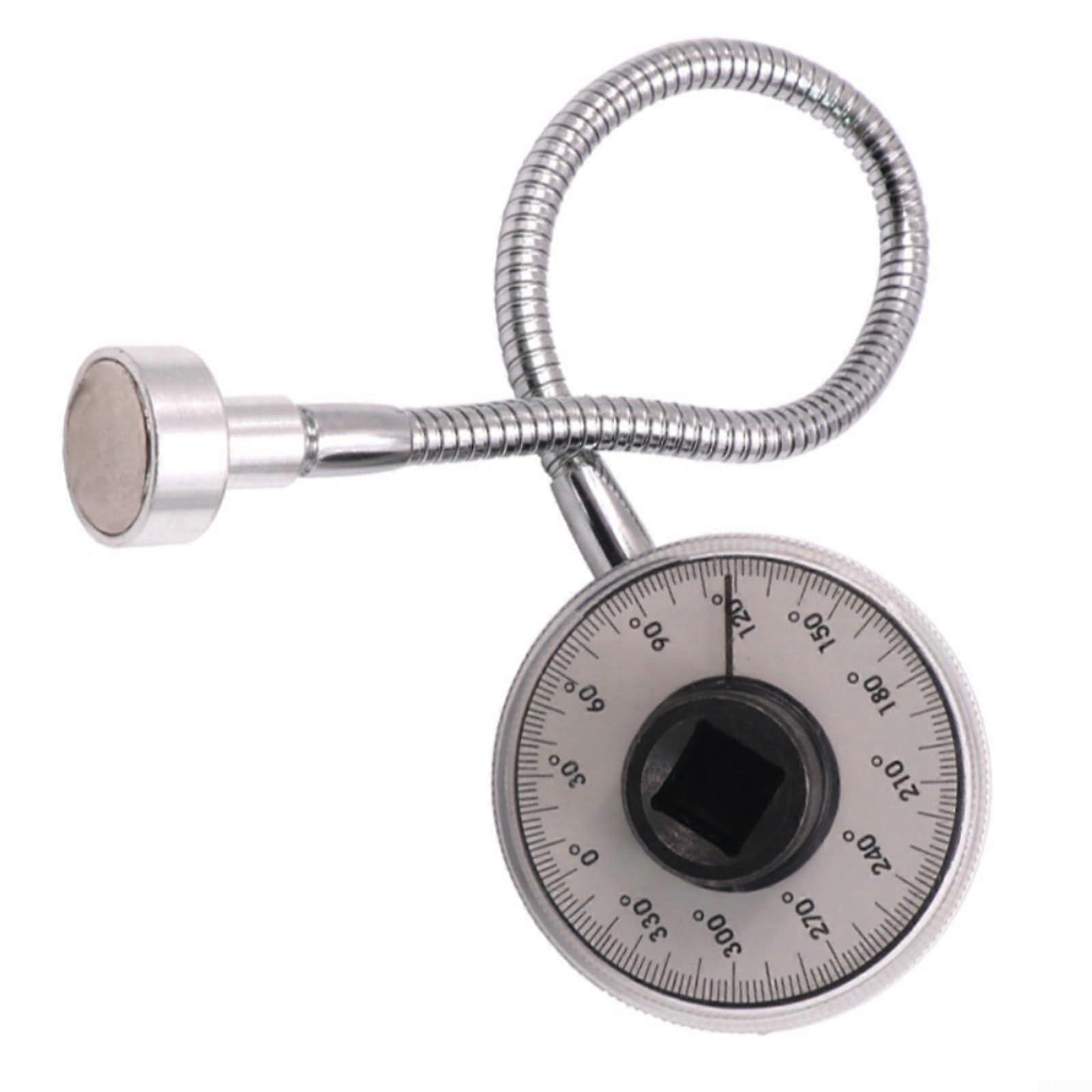 Torque Angle Meter 12Drive Wrench PointerStyle Dial Alloy Steel Tool for Industrial Torque Wrench Use and Calibration
