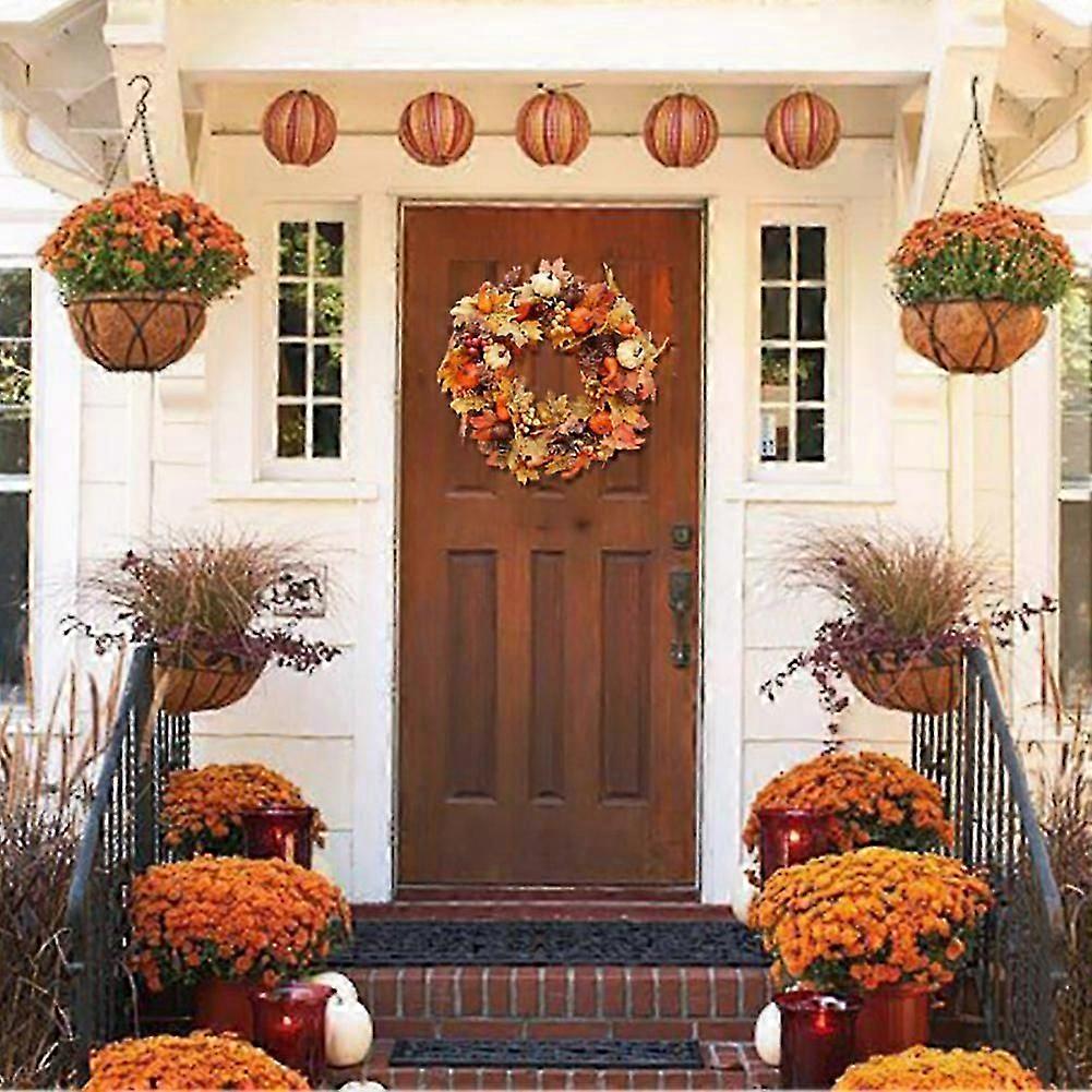 Artificial Wreath Halloween Thanksgiving Decor