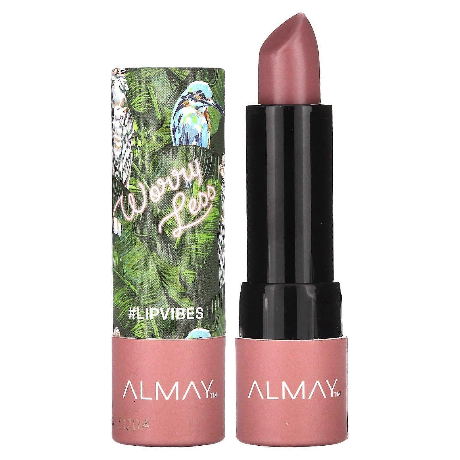 Lip Vibes Lipstick, 130 Worry Less, 0.14 oz (4 g)