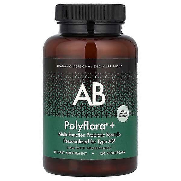 D'adamo, Polyflora + AB, Multi-Function Probiotic Formula , 120 VeggieCaps