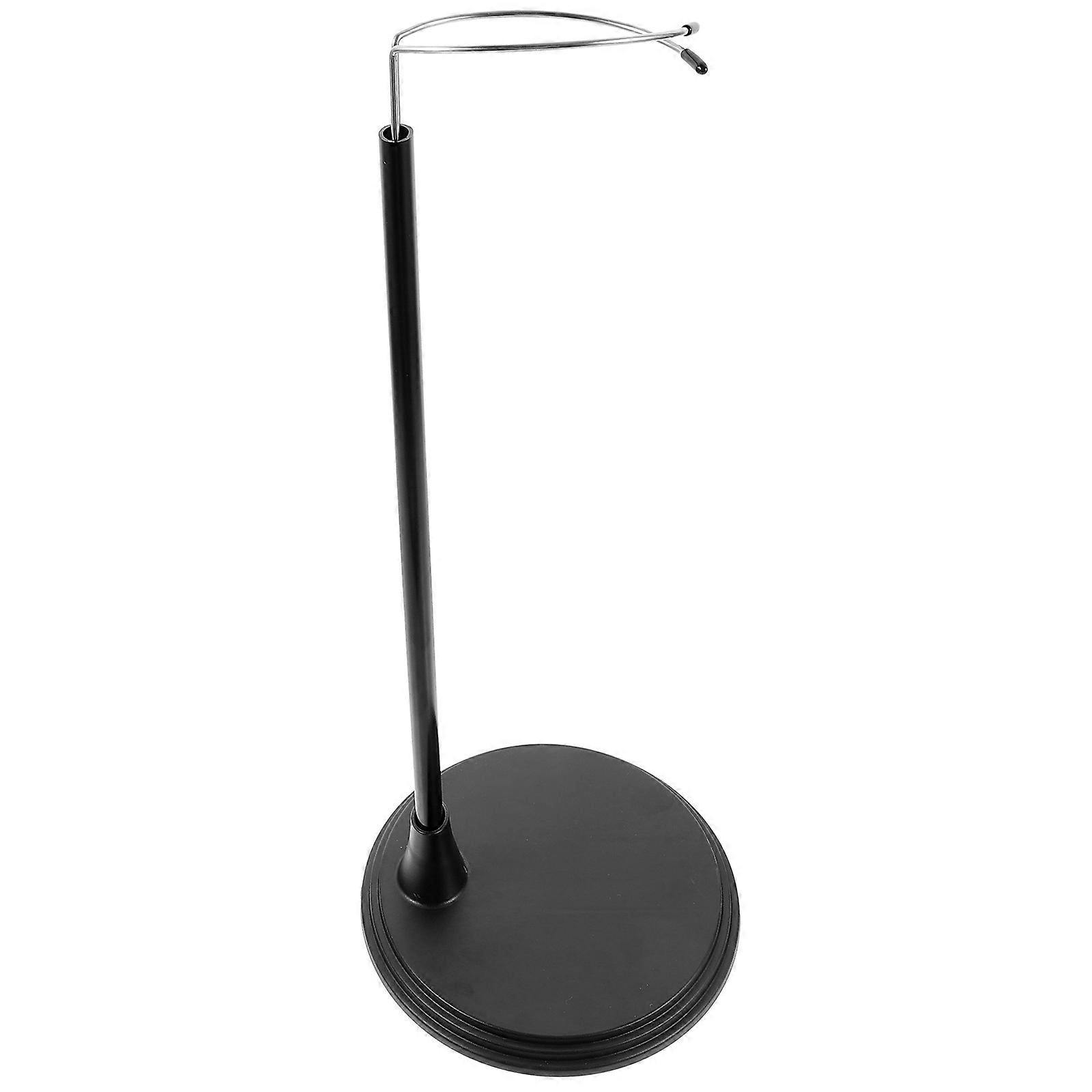 Doll Support Frame Doll Stand for Display Use Black Adjustable 2Pcs Set