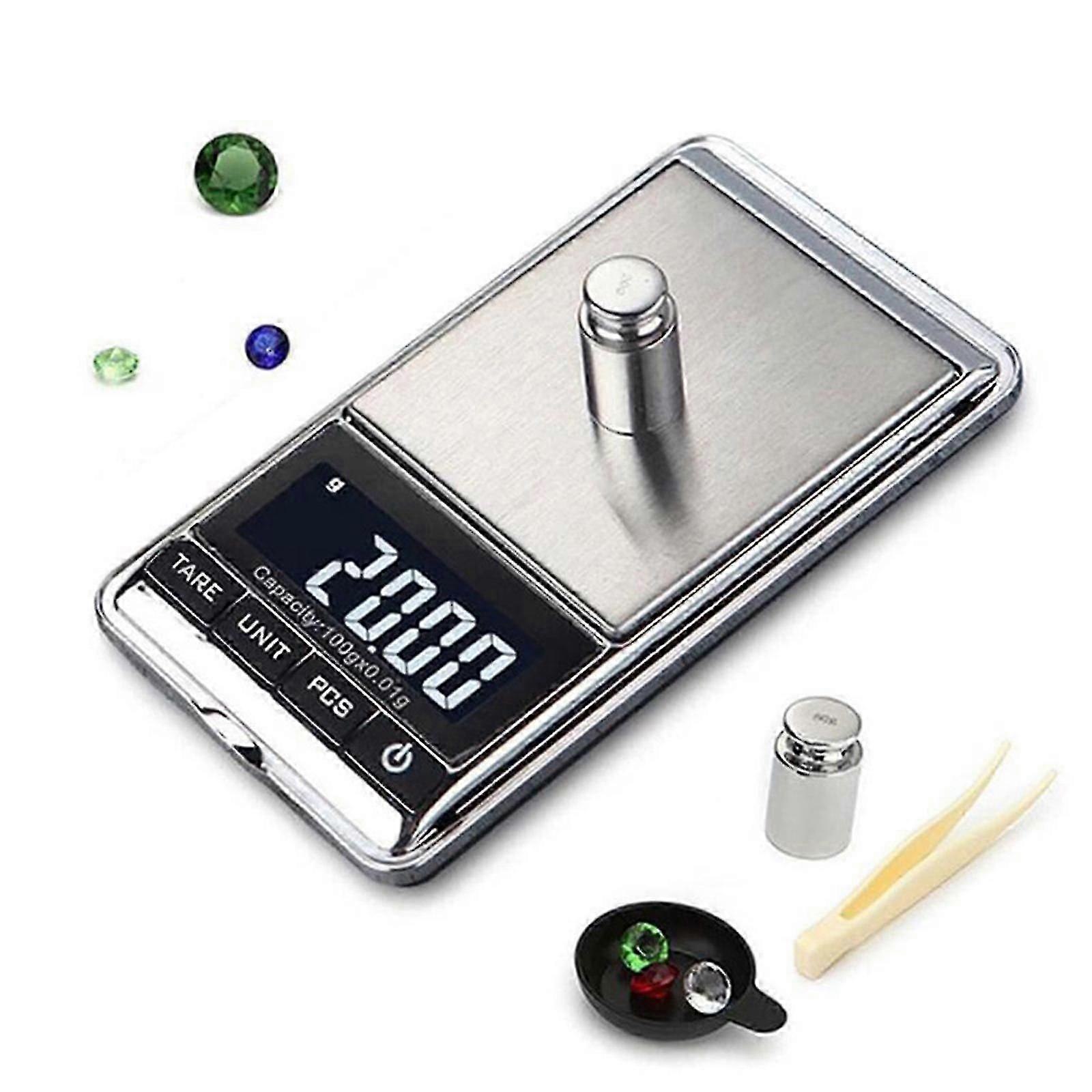 Gold Silver Tester Set Diamond Precious Metal Testing Kit Digital Gram Scale-yyc
