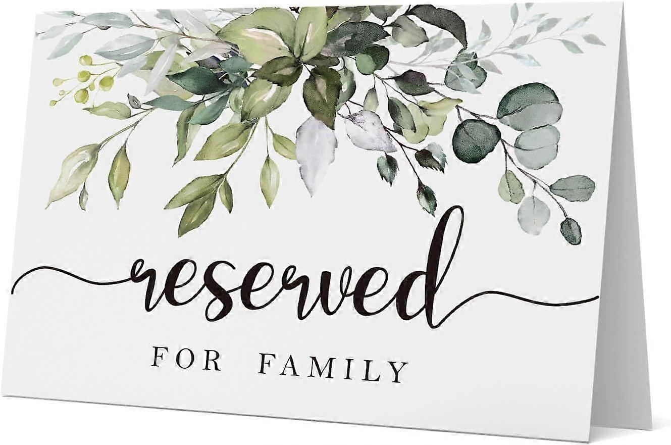 UrbanMingle 10 Rustic leaf Reserved Sign - Reserved Table Sign -Table Tent