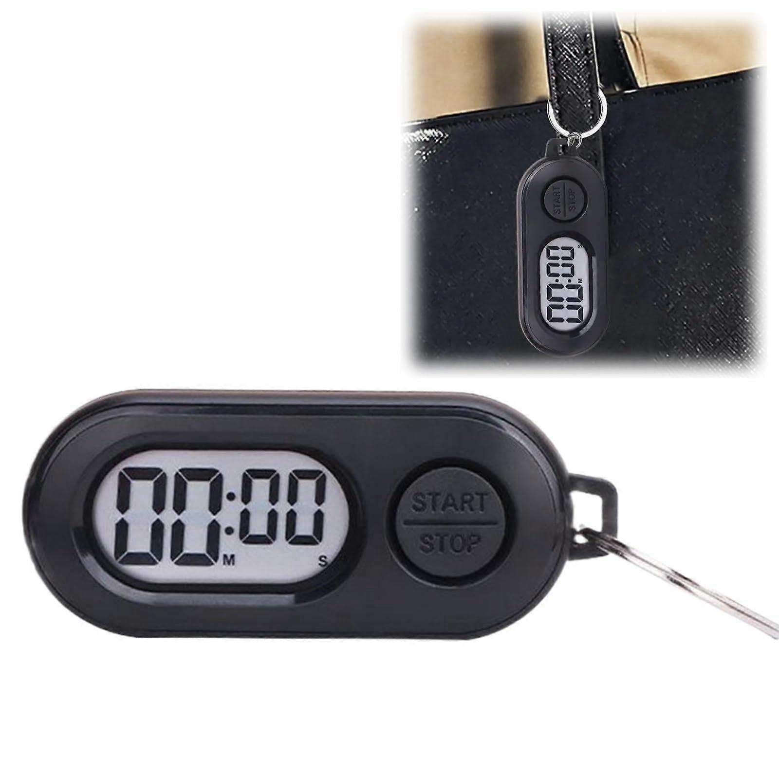 Keychains Stop Watch Mini LCD Stopwatch With Countdown Timer Portable Digital Clock Keychain For Sports