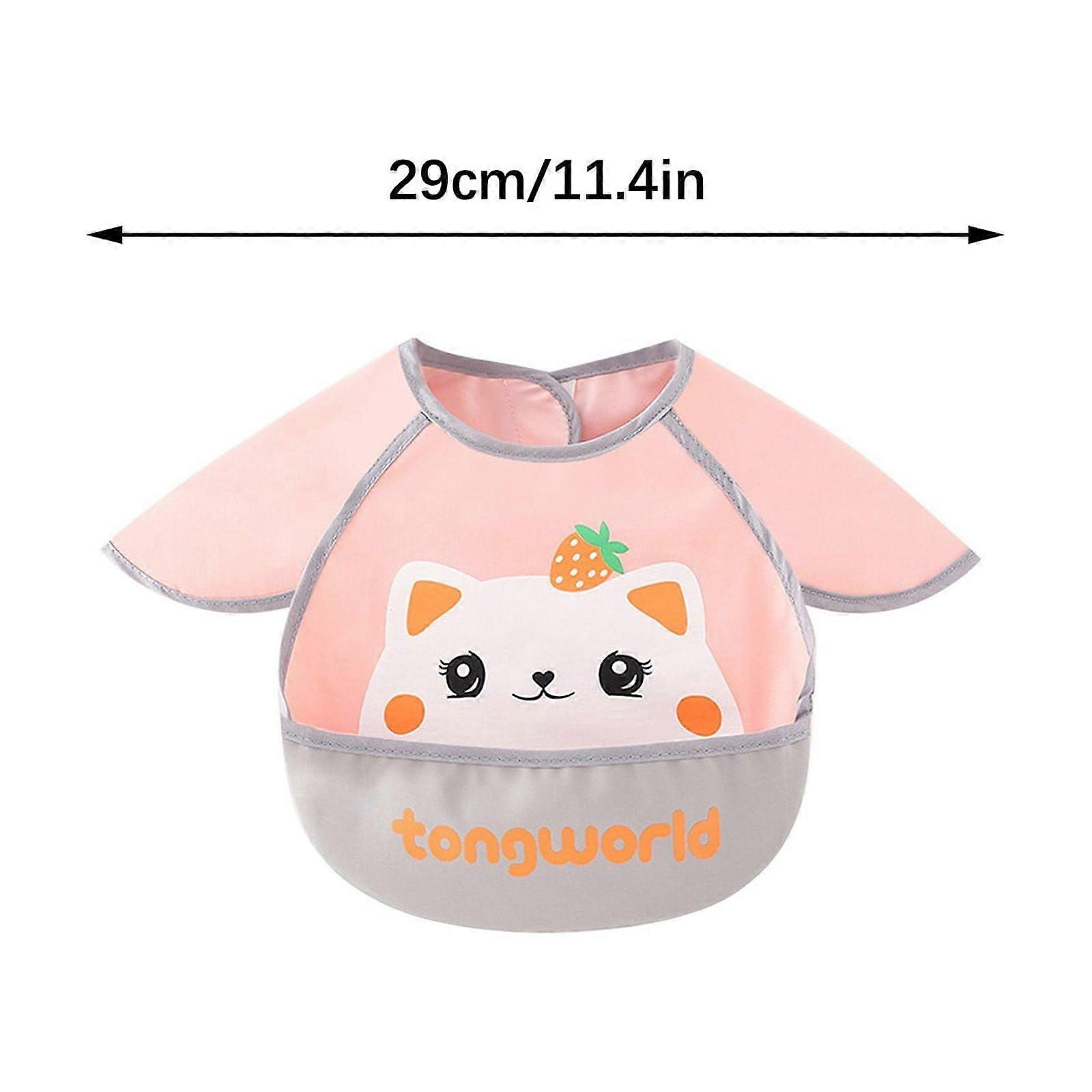 Dvruxg Sprout Baby Mess-Proof Sleeved Bib - Protective, Easy-Clean, Keeps Clothes Spotless at Meals - Must-Have for Parents