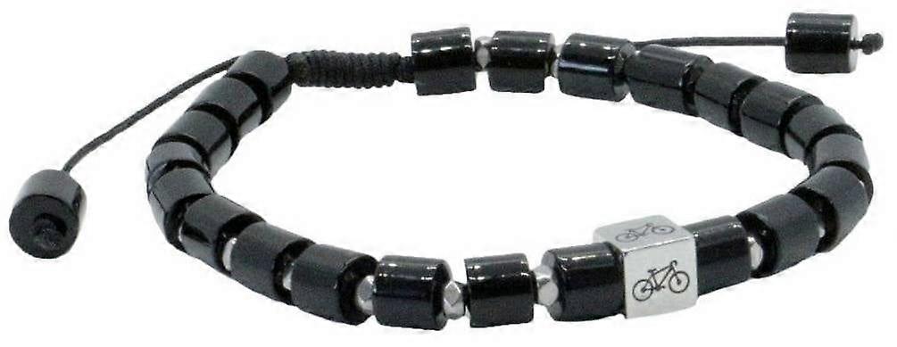 David Van Hagen Bicycle Bead Agate Bracelet - Black