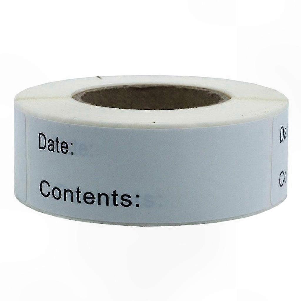 Removable Freezer Labels, 125 Sheets Blank Stickers for Food Storage Marking