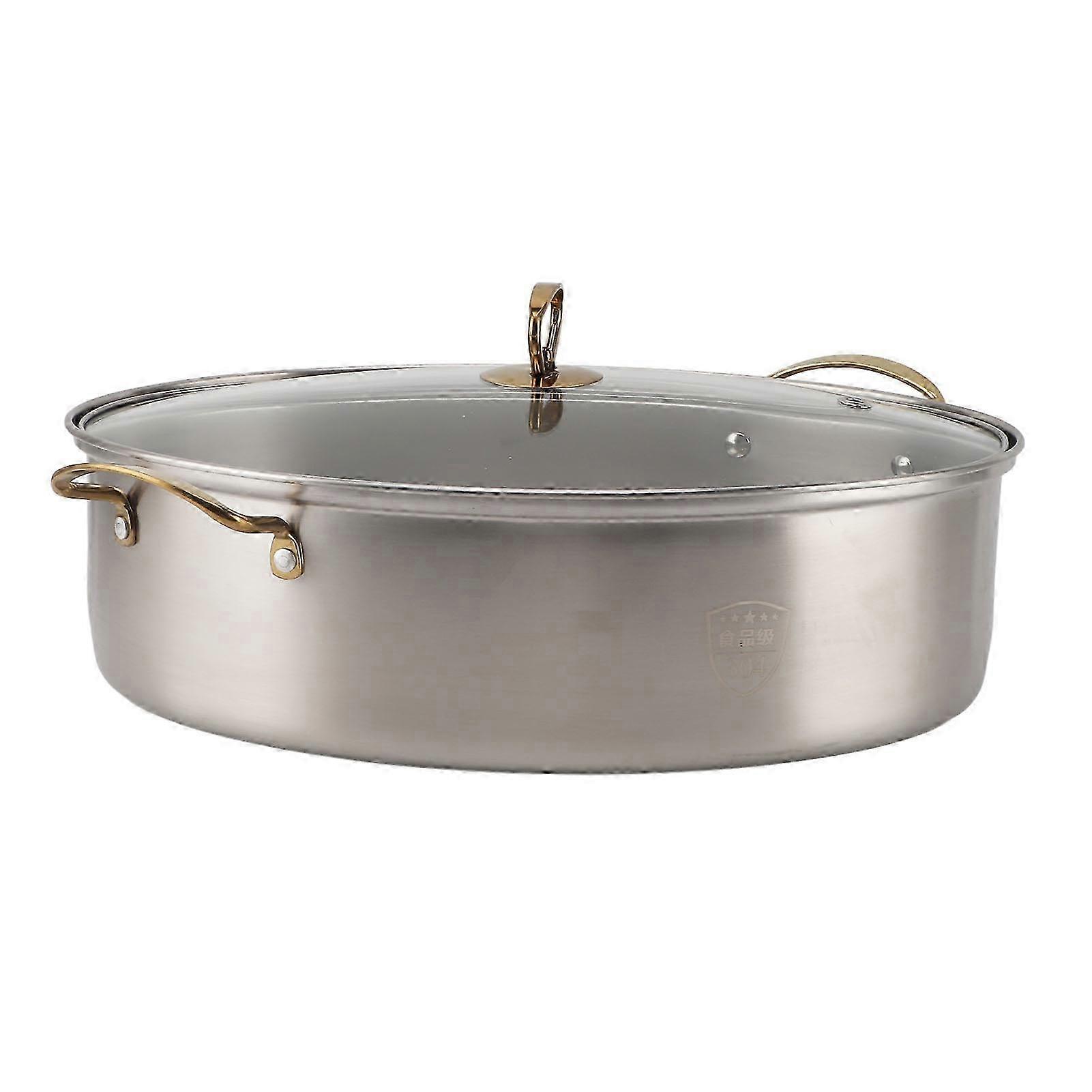 Thickened 304 Stainless Steel Steaming Pot - Multi-Use Ceramic Pan for Fish & Vegetables