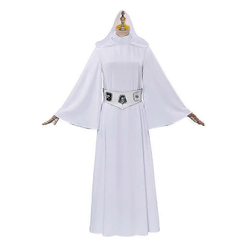 Princess Leia Classic Star Wars Costume Γυναικεία Εσθήτα Cosplay με Κουκούλα & Ζώνη (XS-3XL, Polyester)