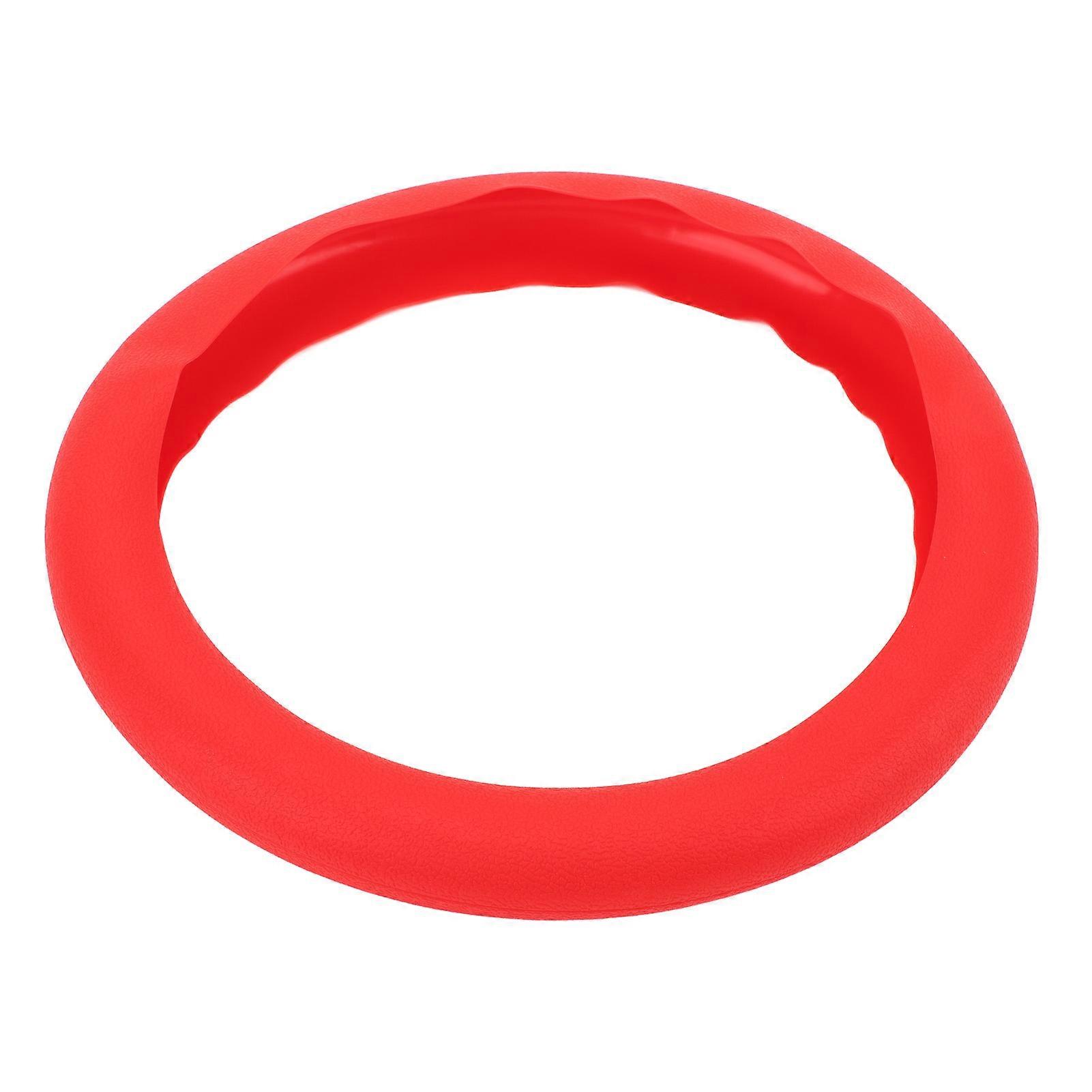 Washable steering wheel cover for vehicles - silicone sweatproof protector