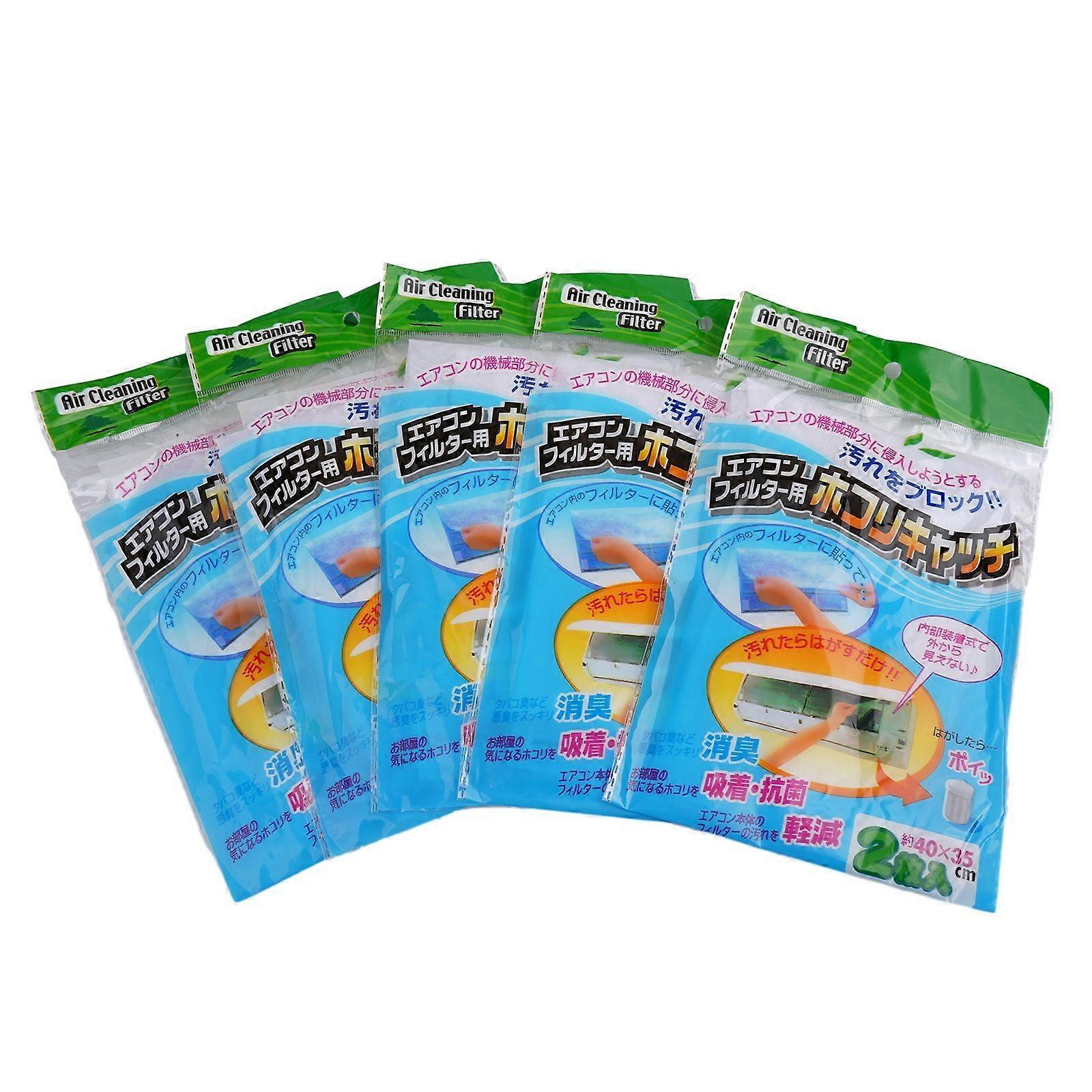 Air Conditioning Filter Pack, 10pcs/5bags High-Efficiency Anti-Dust Mesh Network Cleaners for Optimal Air Quality