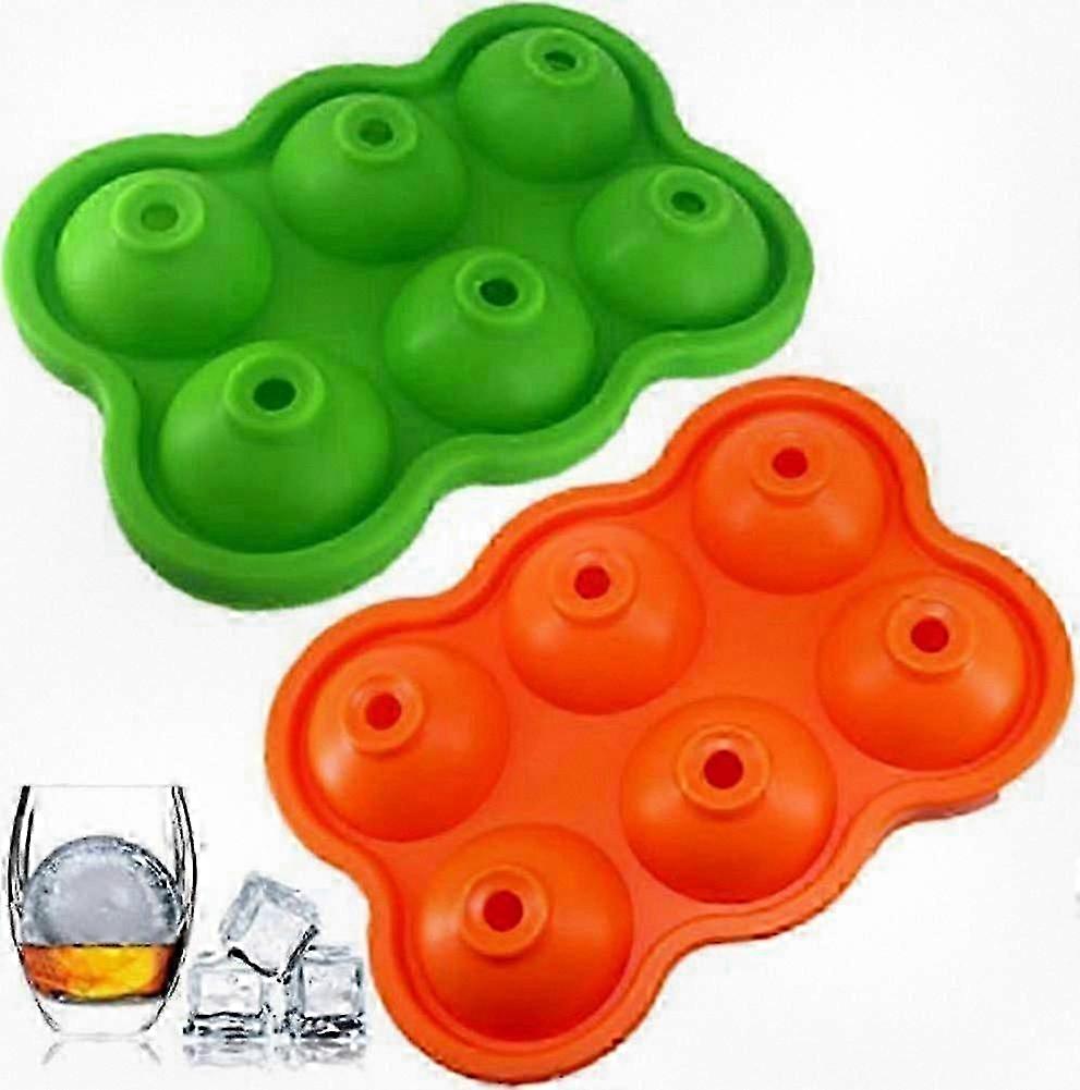 Suitable Silicone Ice Cube Mold, Large Ice Tray with Cover, Set of 2 Easy-Release Ice Molds, Ice Maker