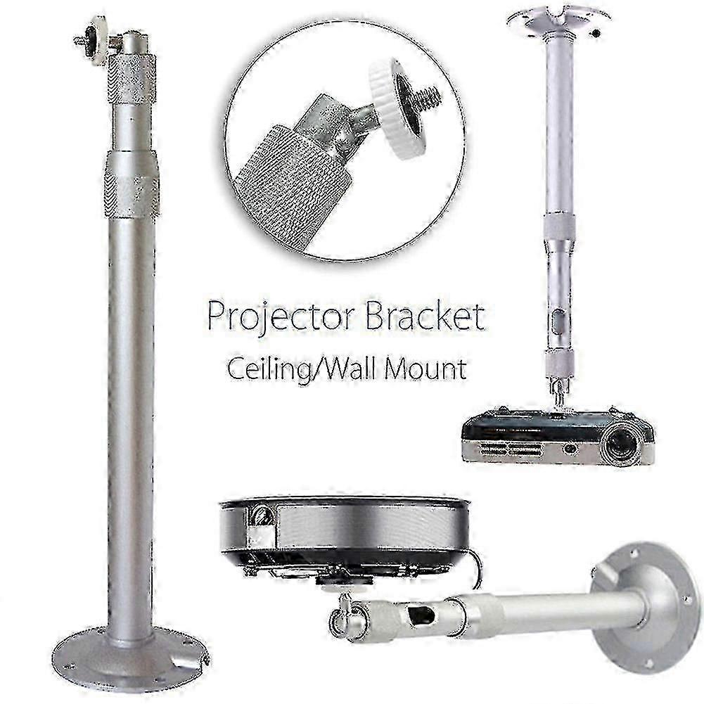 Universal 20-40cm Projector Ceiling Wall Mount Aluminium Bracket 15kg Capacity