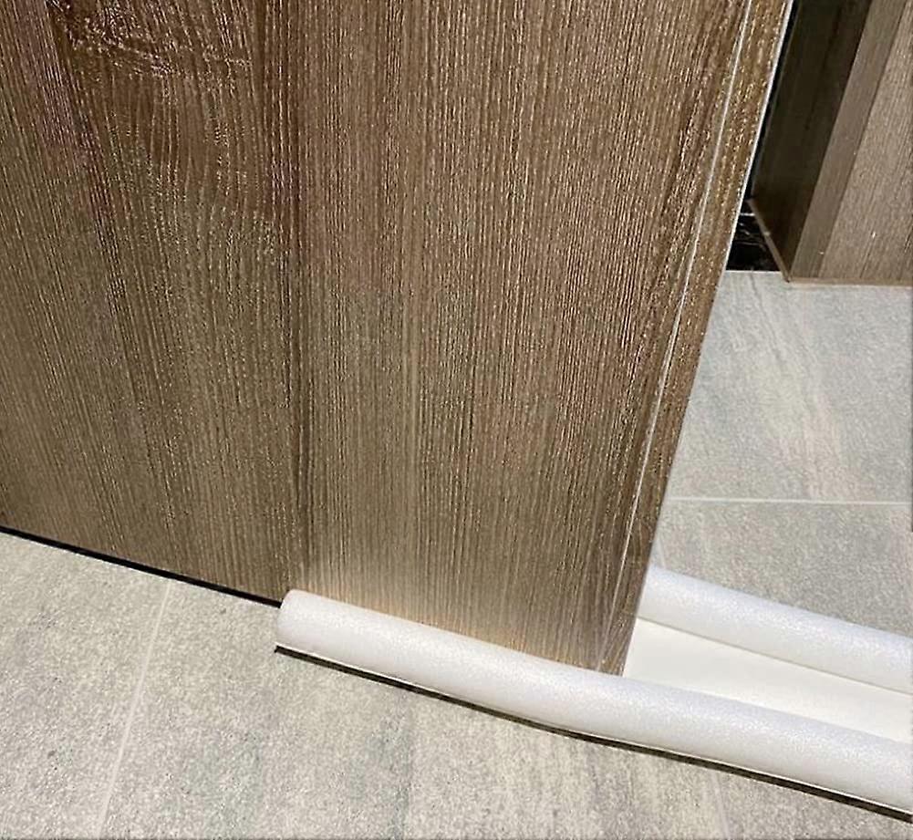 Door Draft Stopper Seal Strip for Doors and Windows, Noise Dust Wind Blocker, Cuttable White Weather Stripping