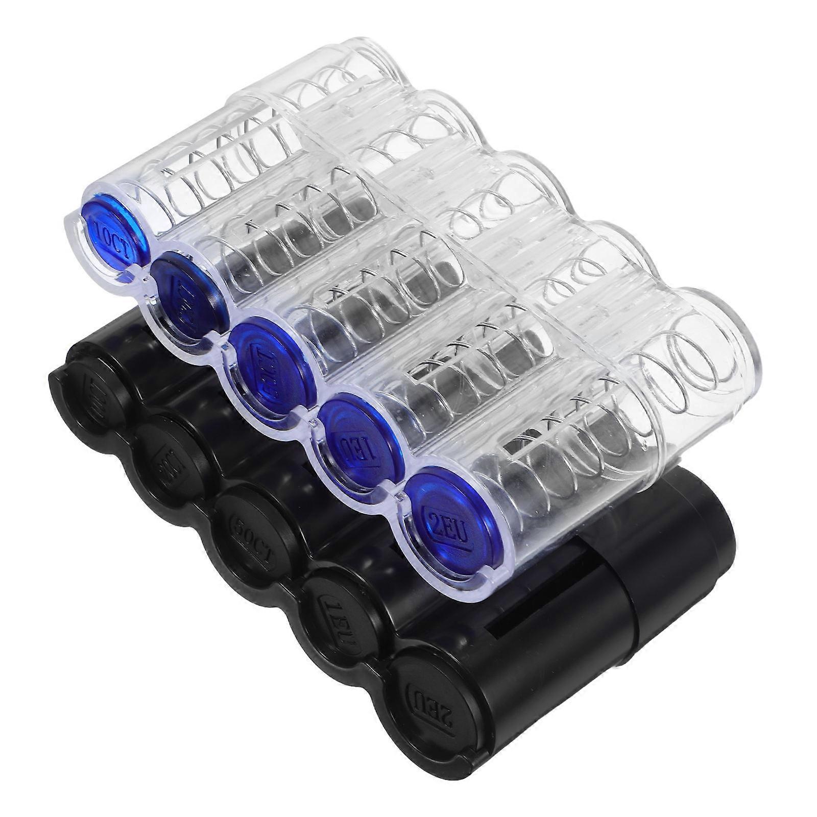 Hard Coin Organizer Coin Holder with Spring Dispenser for 2Pcs Use