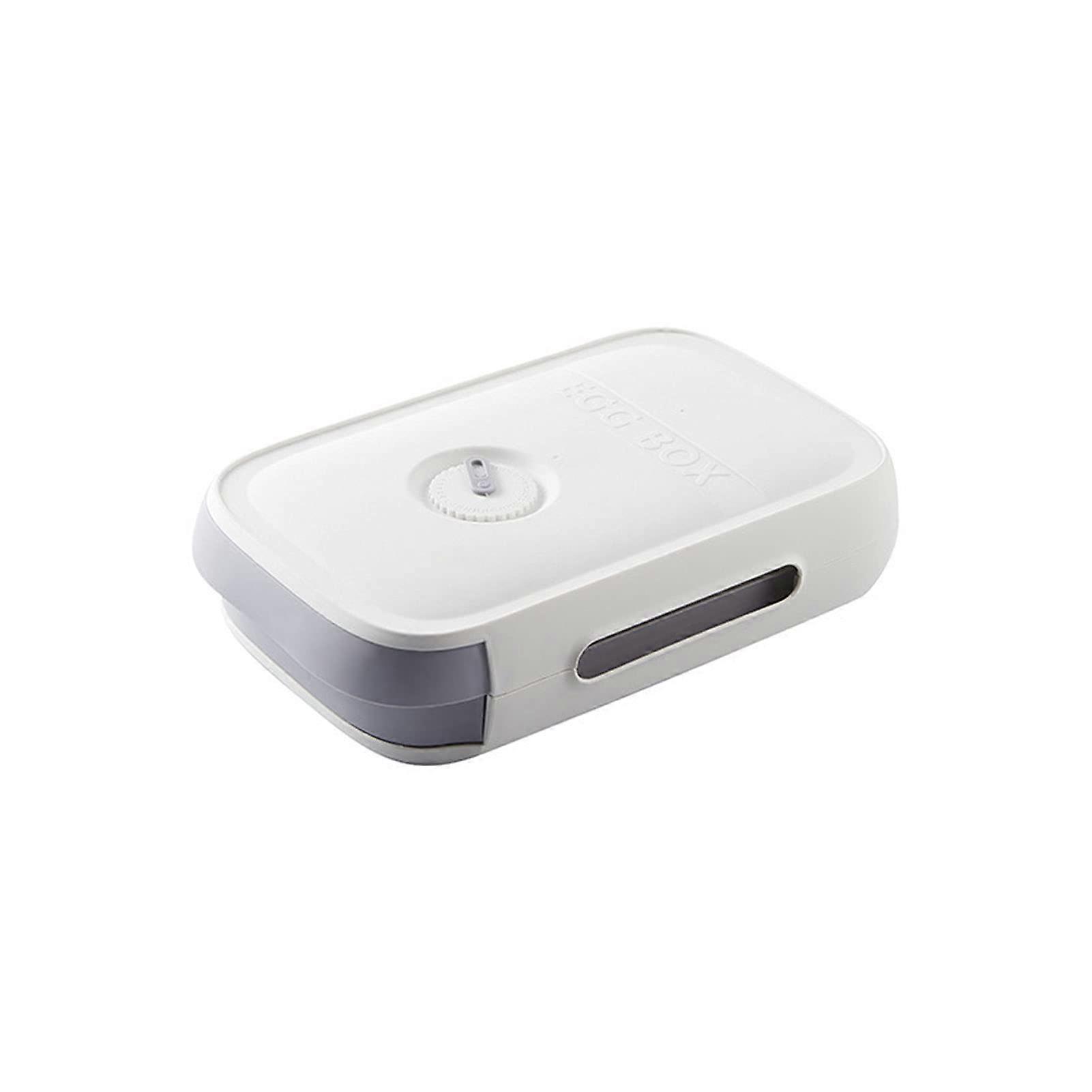 Fridge Egg Storage Box with Lid, Drawer Style Stackable Holder for 1820 Eggs, Automatic Roll Design, White