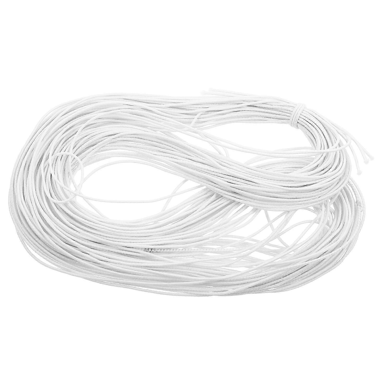 Elastic String for Bracelet Making Rope Stretchy String 1 Bundle White