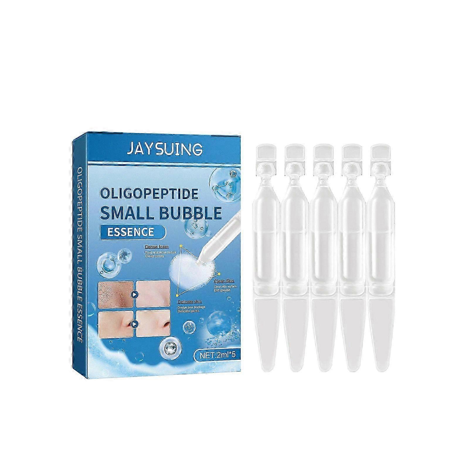 Jaysuing Oligopeptide Small Bubble Cleansing Essence Blackhead Removing Acne Firming Pores Deep Cleansing Foam Cleansing