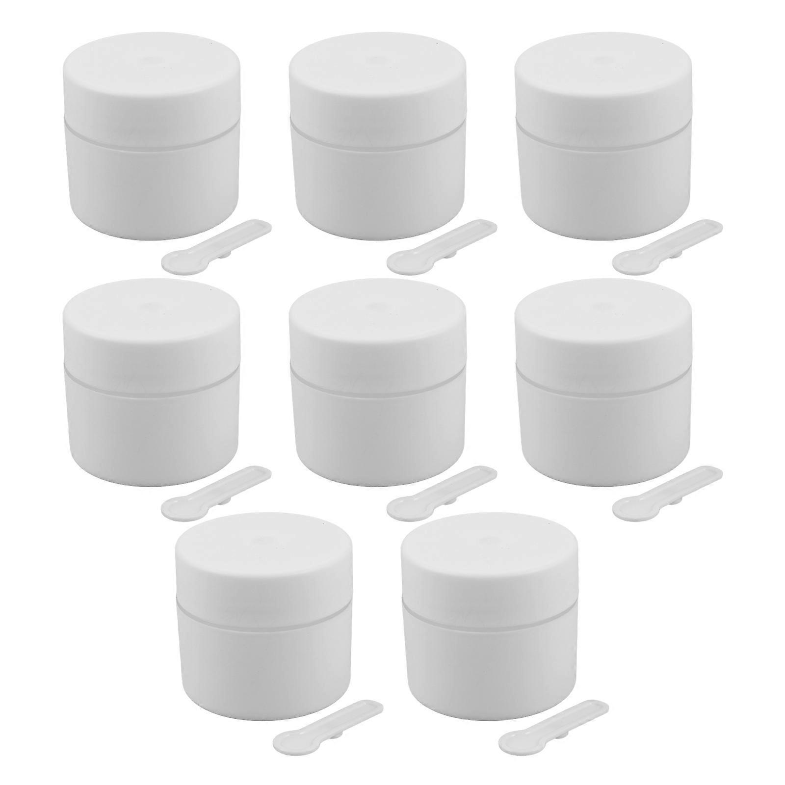 Magnetic Travel Balm Containers Double Layer Cream Jars for Storage Use 8Pcs