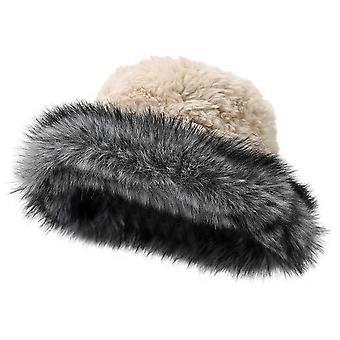 Furry Ushanka Head Wrap Furry Bear Soft Thicken Hood for Women Outdoor Wear Thicken Ear for Winter Sports Cycling Skiing  Khaki