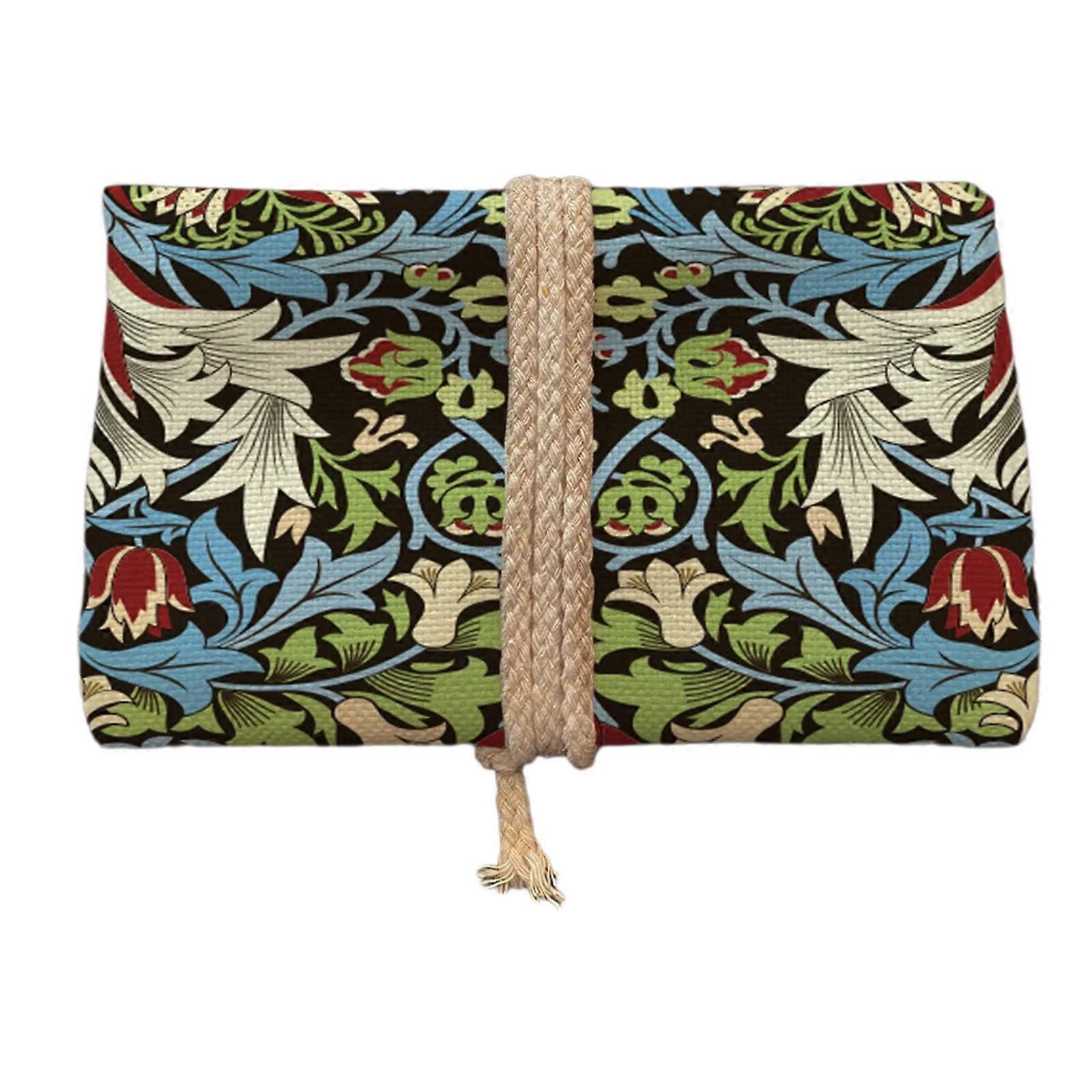 Travel Friendly Tarots Card Carriers Foldable Mystical Print Game Card Organizers For Everyday Use Multicolor