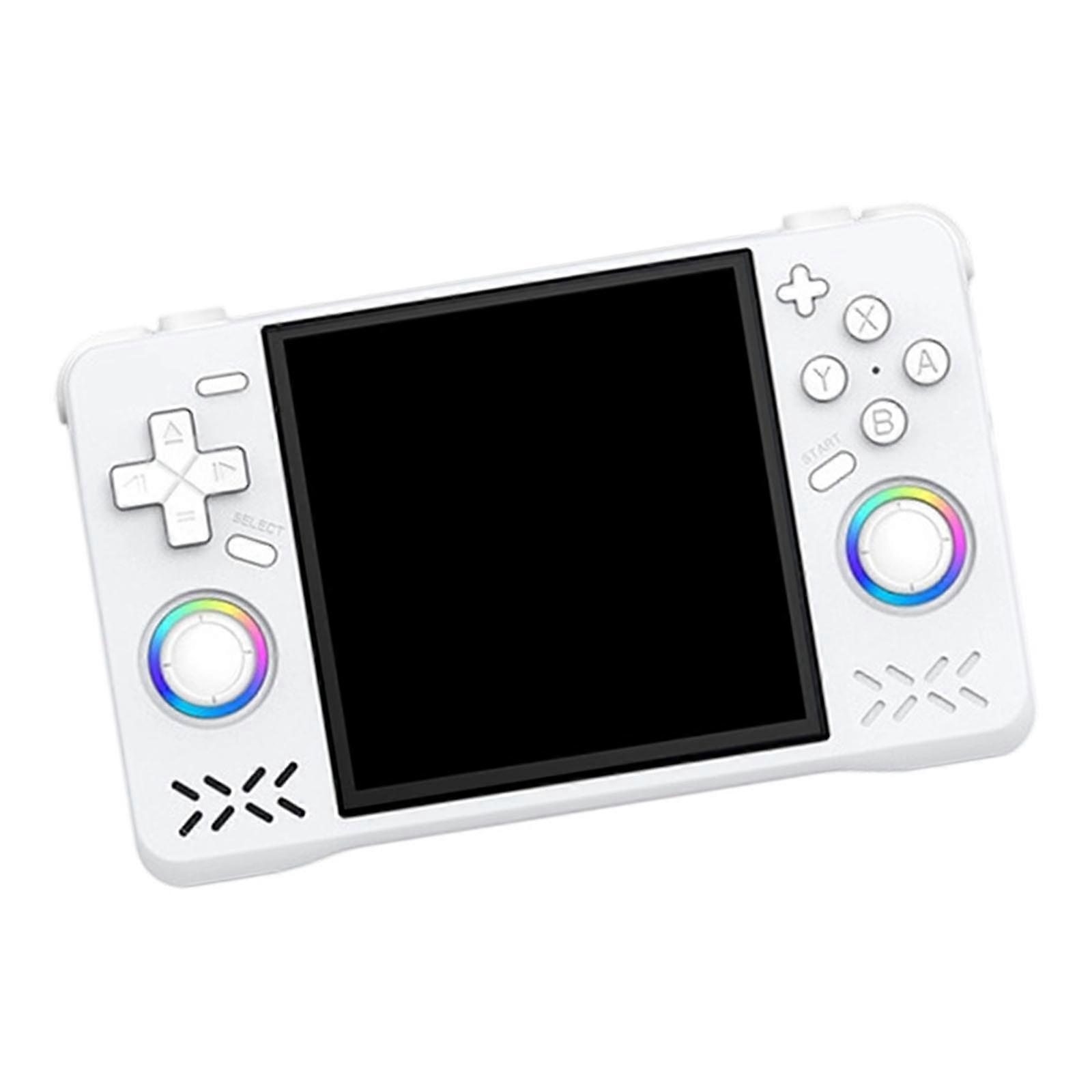 Handheld Game Console Open Source 4inch IPS Screen Emulator Pocket Video Player Game 4000mAh Portable Game Player  White